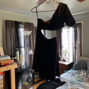 Black off the shoulder dress
